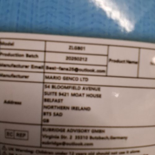 NECK FAN WITH COOLING PLATE - WHITE (MODEL: ZLGB01) image 3