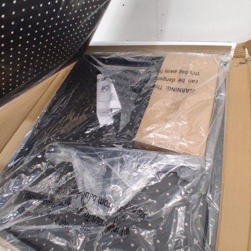 FREESTANDING MOBILE PEGBOARD DISPLAY STAND WITH 30 HOOKS - 23" X 65" - BLACK (MODEL: JOY501) image 3
