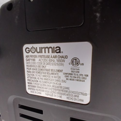 GOURMIA 4 DISH DUAL BASKET AIR FRYER WITH SYNC COOK - 11QT - BLACK (MODEL: 3333015) image 10