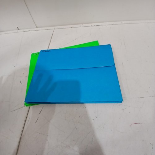 2PK MEAD VELCRO POCKET FILE FOLDERS - 12" X 9.5" - GREEN/BLUE image 4