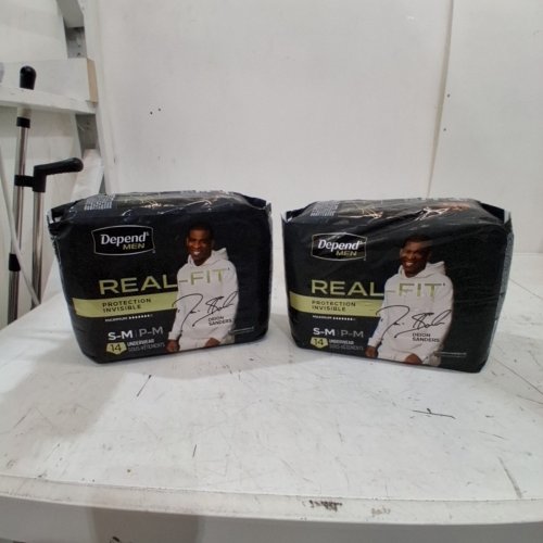 24PK MEN'S DEPENDS SKINGUARD UNDERWEAR - SMALL/MEDIUM image 2