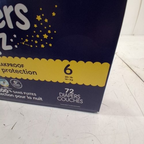 72PK PAMPERS ZZZ NIGHTTIME OVERNIGHT PROTECTION DIAPERS - SIZE 6 (35+ LBS) image 3
