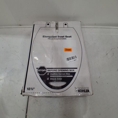 KOHLER CACHET ELONGATED TOILET SEAT - FITS BOWLS 18-5/8" - CREAM WHITE (MODEL: 4636-RL-0) image 3