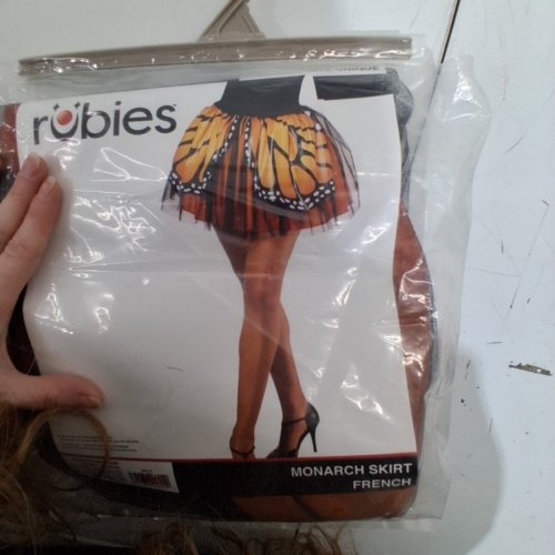 RUBIES MONARCH BUTTERFLY COSTUME SKIRT - ONE SIZE - ORANGE AND BLACK image 3