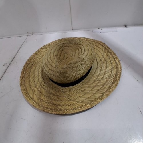 WOVEN STRAW HAT - NATURAL TAN image 2