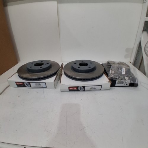 3PC MOTEX FRONT DISC BRAKE KIT WITH CERAMIC BRAKE PADS FOR VARIOUS VEHICLES (MODEL: PG0026-F-B/BFC1210/PG31440) image 4