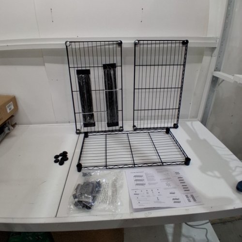 BESTOFFICE 4 TIER LAYER SHELF ADJUSTABLE STEEL COMMERCIAL WIRE METAL SHELVING RACK - 36" X 14" X 54" - BLACK (MODEL: WS-T53-BLACK) image 2