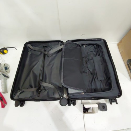 TAVOXDA CARRY ON HARDSHELL SUITCASE WITH SPINNER WHEELS, TSA LOCK, VACUUM COMPRESSION AND PUMP - 22" - BLACK (MODEL: JX1600215 / KB8010) image 12