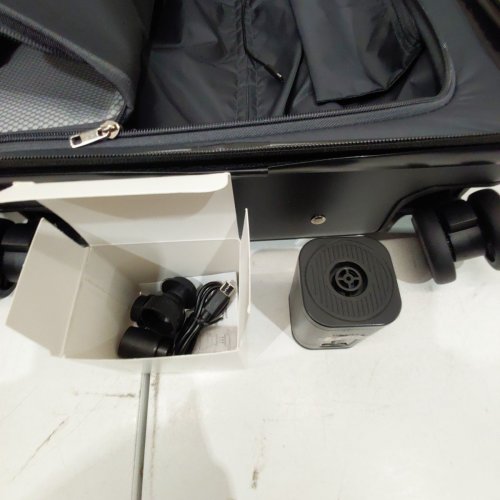 TAVOXDA CARRY ON HARDSHELL SUITCASE WITH SPINNER WHEELS, TSA LOCK, VACUUM COMPRESSION AND PUMP - 22" - BLACK (MODEL: JX1600215 / KB8010) image 13