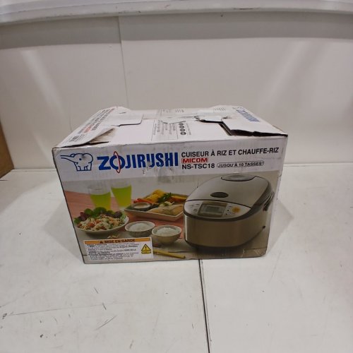 ZOJIRUSHI NS-TSC18 MICOM RICE COOKER AND WARMER, 10 CUPS, STAINLESS BROWN image 8