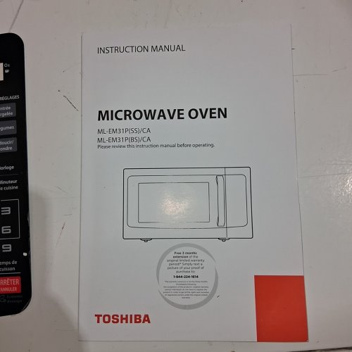TOSHIBA COMPACT DIGITAL MICROWAVE OVEN - 0.9CU.FT - STAINLESSS TEEL (MODEL: ML-EM25P(SS)) image 4