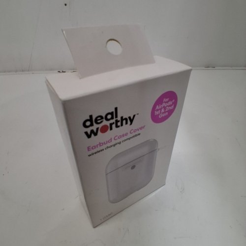 DEALWORTHY EARBUD CASE COVER FOR APPLE AIRPODS (1ST AND 2ND GEN) - CLEAR image 2