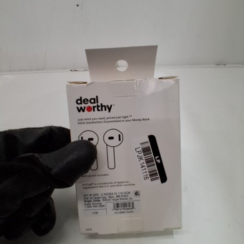 DEALWORTHY EARBUD CASE COVER FOR APPLE AIRPODS (1ST AND 2ND GEN) - CLEAR image 3