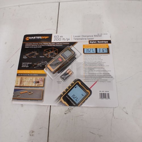 MASTERGRIP MULTI-FUNCTION LASER METER-200FT-BLACK/ORANGE (MODEL:240288) image 2