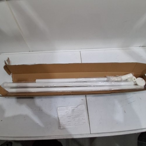 UMIMILE ADJUSTABLE TENSION CURTAIN ROD - 51"-126" - WHITE (MODEL: W2-TROD) image 2