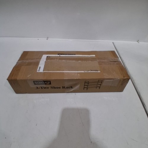 SAKUGI 3 TIER DURABLE SHOE RACK - 28" - BLACK image 4