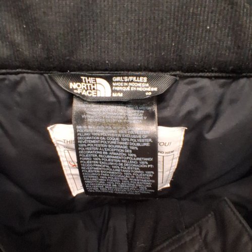 GIRLS' THE NORTH FACE SNOW PANTS - MEDIUM / 10 - BLACK image 3