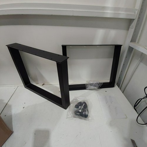 2PK GOYAPPIN HEAVY DUTY STEEL TABLE LEGS-16''X 17.7''X 3.1"-BLACK-(MODEL:S311237) image 2