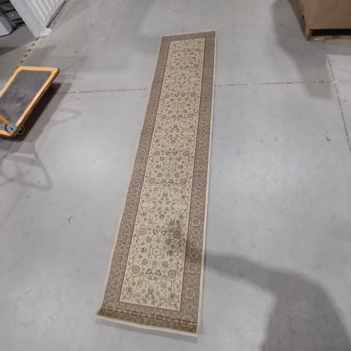 DEXI FLORAL FOAM RUG RUNNER - 105.5 X 24 - BEIGE / BROWN image 4
