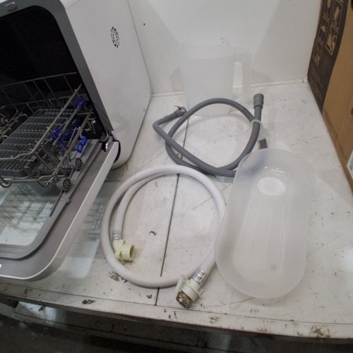 MIDEA PORTABLE MINI COUNTERTOP DISHWASHER WITH BUILT-IN WATER TANK AND 6 WASH PROGRAMS - 5L - WHITE - (MODEL: MDC17P0ABB) image 9