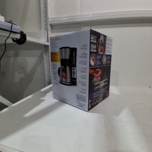 BLACK + DECKER THERMAL 12-CUP PROGRAMMABLE DIGITAL COFFEE MAKER - BLACK/SILVER - (CM2036SC) image 5