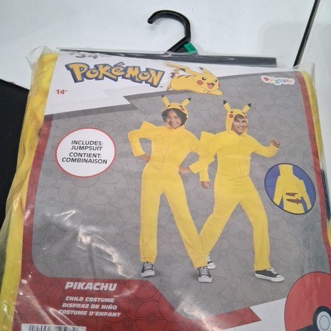 YOUTH DISGUISE POKÉMON PIKACHU ONE PIECE COSTUME - EXTRA LARGE/14-16 YEARS - YELLOW (STYLE: 94703J) image 2
