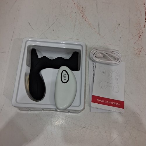 OMYSKY SILICONE VIBRANTING SOFT THRUSTING RING WAND WITH REMOTE CONTROL - 10 MODES - BLACK image 3