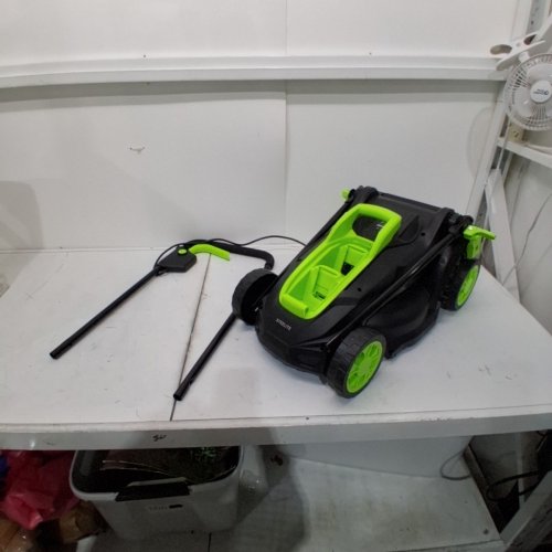 STEELITE CORDLESS ELECTRIC BATTERY OPERATED PUSH LAWN MOWER - 20V - BLACK/GREEN (MODEL: DG500-2) image 3