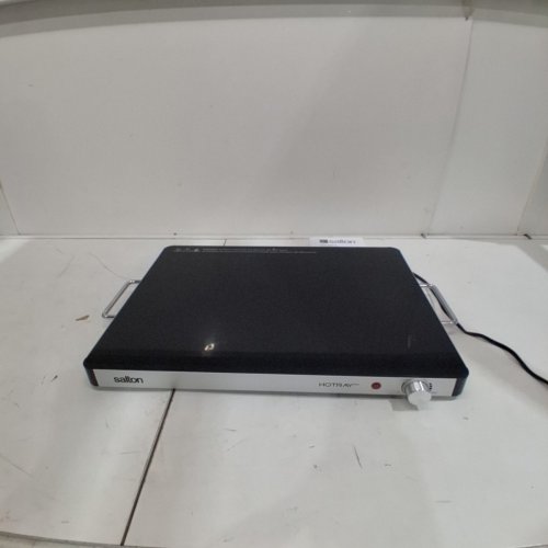 SALTON HOTRAY XL WARMING TRAY WITH TEMPERED GLASS - 400W -21" X 16" - BLACK - (MODEL: 2123123 / WT2148) image 3