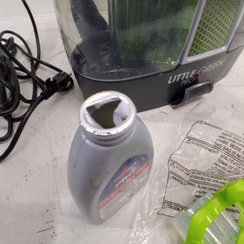 BISSELL LITTLE GREEN PORTABLE DEEP CLEANING VACUUM - 37OZ TANK MAX - GREEN/GREY (MODEL : 2513B) image 4