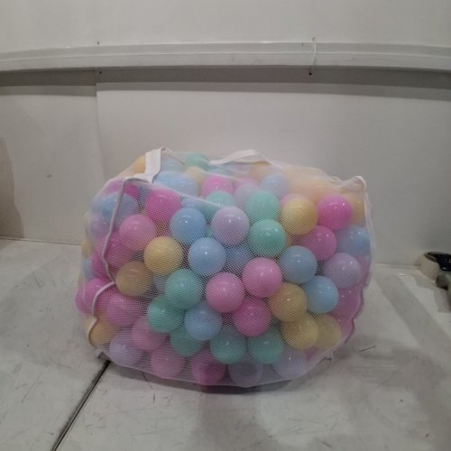 ~400PK PLASTIC BALL PIT BALLS - ASSORTED PASTEL COLORS image 2