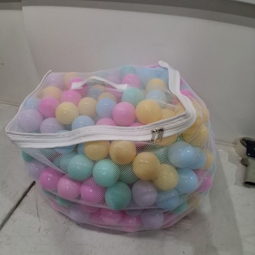 ~400PK PLASTIC BALL PIT BALLS - ASSORTED PASTEL COLORS image 3