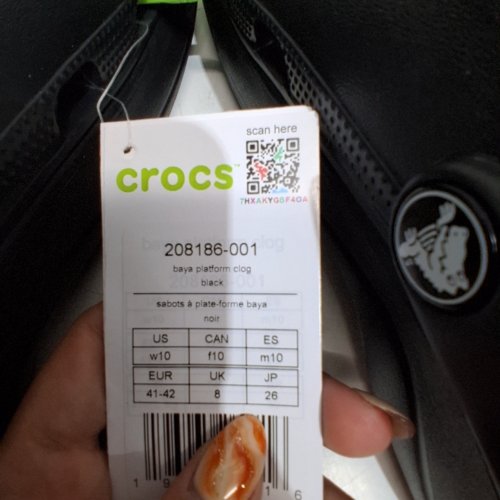 CROCS CLASSIC - WOMEN'S 10 - BLACK image 2