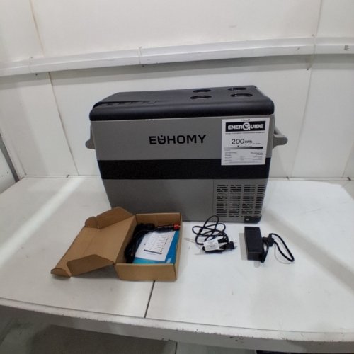 EUHOMY ELECTRIC COOLER CAR REFRIGERATOR WITH BLUETOOTH APP CONTROL - 12V/24V DC - 47QT - BLACK/GREY - (MODEL: CF-45)) image 3