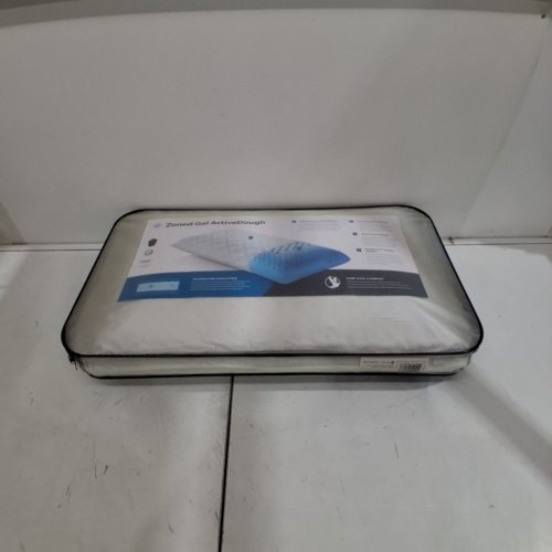 MALOUF Z ZONED ACTIVEDOUGH MID LOFT PILLOW INFUSED WITH TEMPERATURE REGULATING GEL - QUEEN - WHITE (MODEL: ZZQQMPADZG) image 3