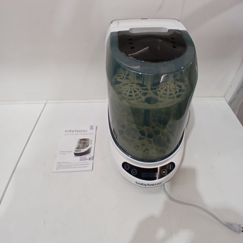 BABY BREZZA BOTTLE WASHER PRO ALL-IN-ONE STERILIZER & DRYER - HOLDS 4 BOTTLES - GREY/WHITE (MODEL: BRZ0103) image 5