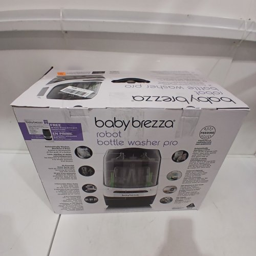 BABY BREZZA BOTTLE WASHER PRO ALL-IN-ONE STERILIZER & DRYER - HOLDS 4 BOTTLES - GREY/WHITE (MODEL: BRZ0103) image 11