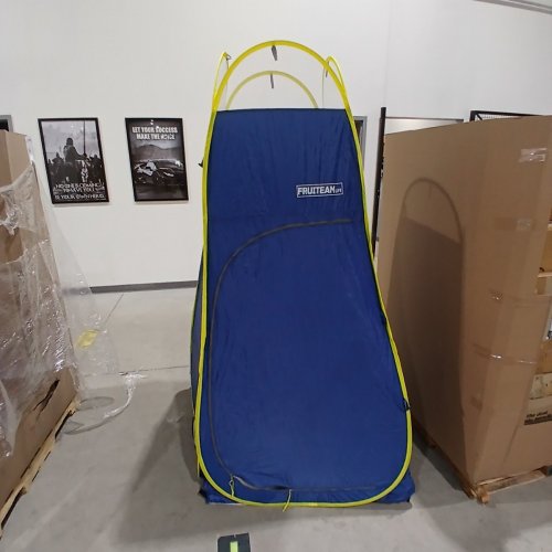FRUITEAM POP UP PORTABLE PRIVACY CHANGING /SHOWER TENT - 47" X 47" X 76" - BLUE/YELLOW image 2