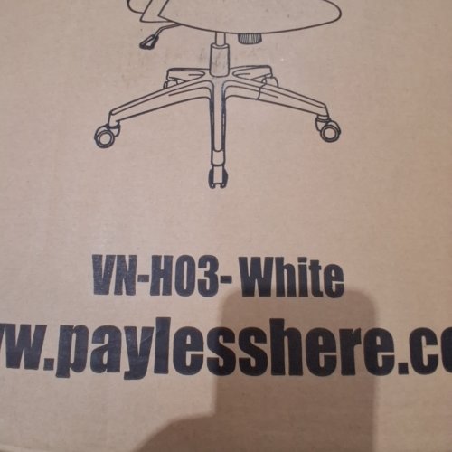BESTOFFICE MESH COMPUTER CHAIR WITH LUMBAR SUPPORT - WHITE image 2