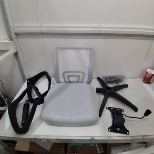 BESTOFFICE MESH COMPUTER CHAIR WITH LUMBAR SUPPORT - WHITE image 3