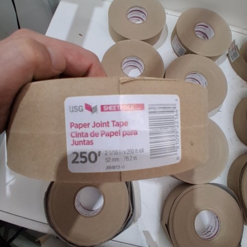11 USG SHEETROCK DRYWALL PAPER JOINT TAPE - 2 1/16" X 250FT - BROWN image 2
