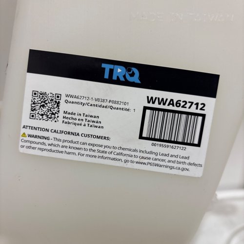TRQ WINDSHIELD WASHER FLUID RESERVOIR FOR 2009-2014 HONDA FIT- WHITE (MODEL: WWA62712) image 2