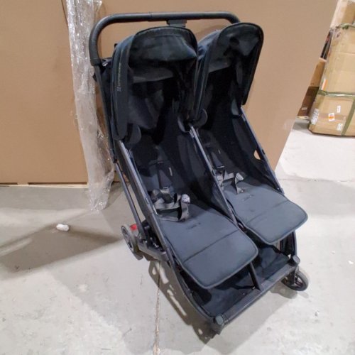 UPPABABY MINU DUO SIDE-BY-SIDE DOUBLE STROLLER LIGHTWEIGHT + COMPACT DESIGN - 100LBS CAP - 26" WIDE - JAKE (MODEL: 0801-MND-NA-JKE) image 2