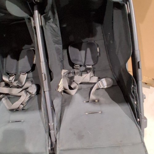 UPPABABY MINU DUO SIDE-BY-SIDE DOUBLE STROLLER LIGHTWEIGHT + COMPACT DESIGN - 100LBS CAP - 26" WIDE - JAKE (MODEL: 0801-MND-NA-JKE) image 5