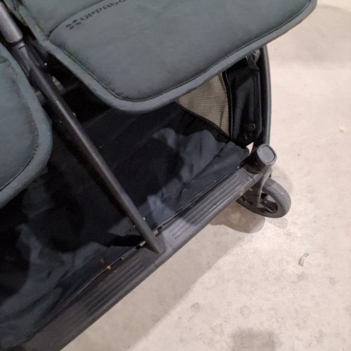UPPABABY MINU DUO SIDE-BY-SIDE DOUBLE STROLLER LIGHTWEIGHT + COMPACT DESIGN - 100LBS CAP - 26" WIDE - JAKE (MODEL: 0801-MND-NA-JKE) image 7