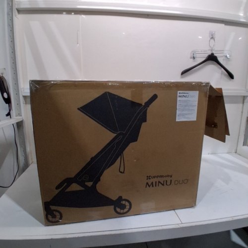 UPPABABY MINU DUO SIDE-BY-SIDE DOUBLE STROLLER LIGHTWEIGHT + COMPACT DESIGN - 100LBS CAP - 26" WIDE - JAKE (MODEL: 0801-MND-NA-JKE) image 13