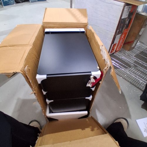 SONGMICS 3 DRAWER FILING CABINET - 15" X 19" X 24" - BLACK (MODEL: OFC030B01) image 2