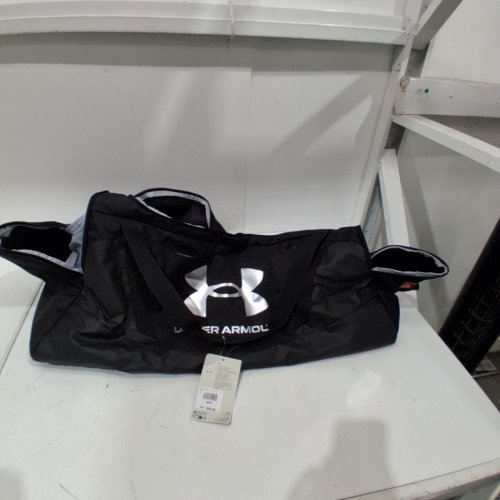 UNDER ARMOUR UNDENIABLE 5.0 DUFFEL BAG WITH VENTED LAUNDRY POCKET - LARGE - 101L - BLACK/SILVER (STYLE: 1369224) image 2