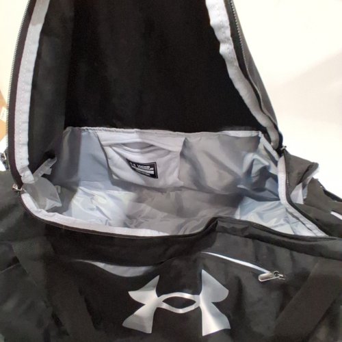 UNDER ARMOUR UNDENIABLE 5.0 DUFFEL BAG WITH VENTED LAUNDRY POCKET - LARGE - 101L - BLACK/SILVER (STYLE: 1369224) image 4