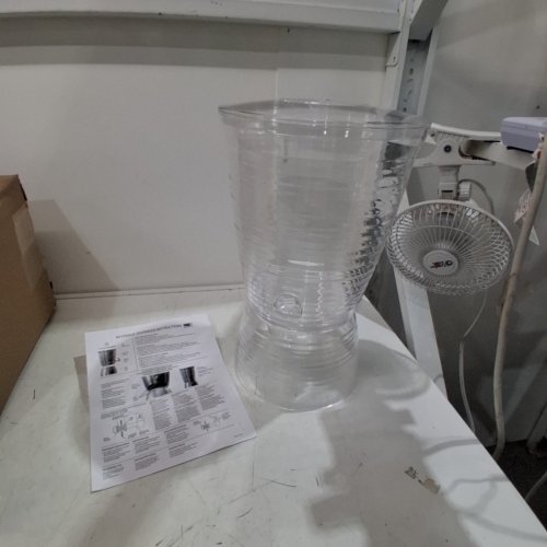 CREATIVEWARE RM-BEV01 POLY PROP BEVERAGE DISPENSER 3-GALLON UNBREAKABLE BEVERAGE DISPENSER, CLEAR image 2
